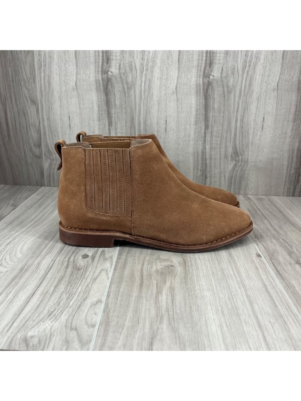 Seychelles Ankle Boots Womens 10 Brown Suede Slip On Chelsea Booties
